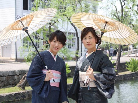 Denim Kimonos--Only in Kurashiki! images