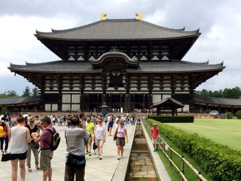 The world-famous Nara Daibutsu (Big Buddha of Nara), images