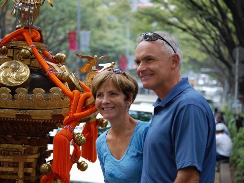 Shibuya' Traditional Festival - Portable Shrines (Mikoshi) go along Omotesando Street images