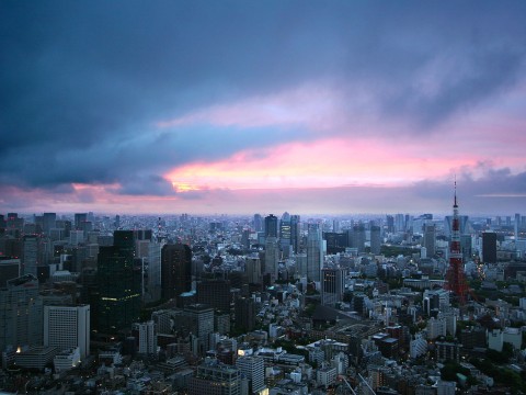 Beautiful View from the Roppongi Hills Observatory, Tokyo Japan images